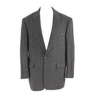 Christian Aujard Sz 42L Gray Wool Camel Hair Nylon Viscose Lined Jacket